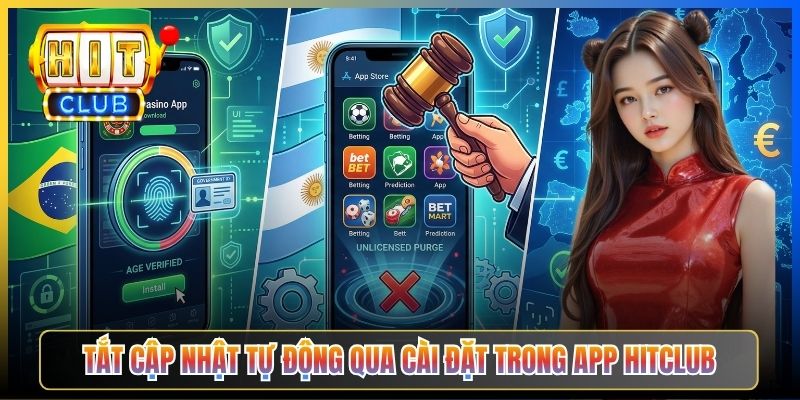 Tắt cập nhật tự động qua cài đặt trong app Hitclub