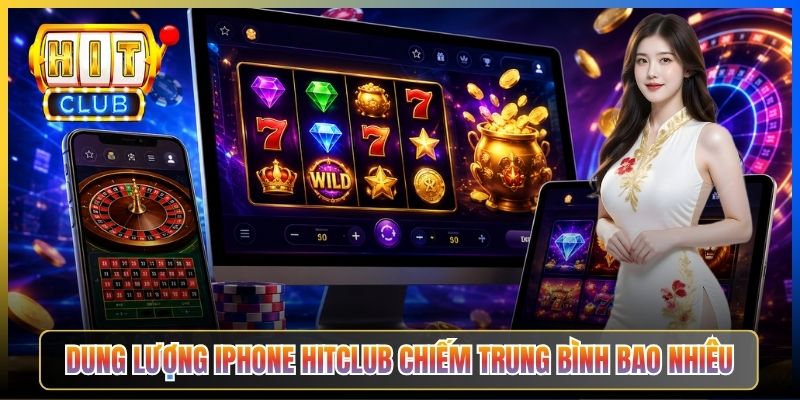 Dung lượng iPhone Hitclub chiếm trung bình bao nhiêu