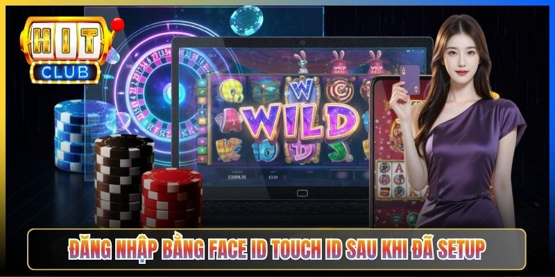 Đăng nhập bằng Face ID Touch ID sau khi đã setup